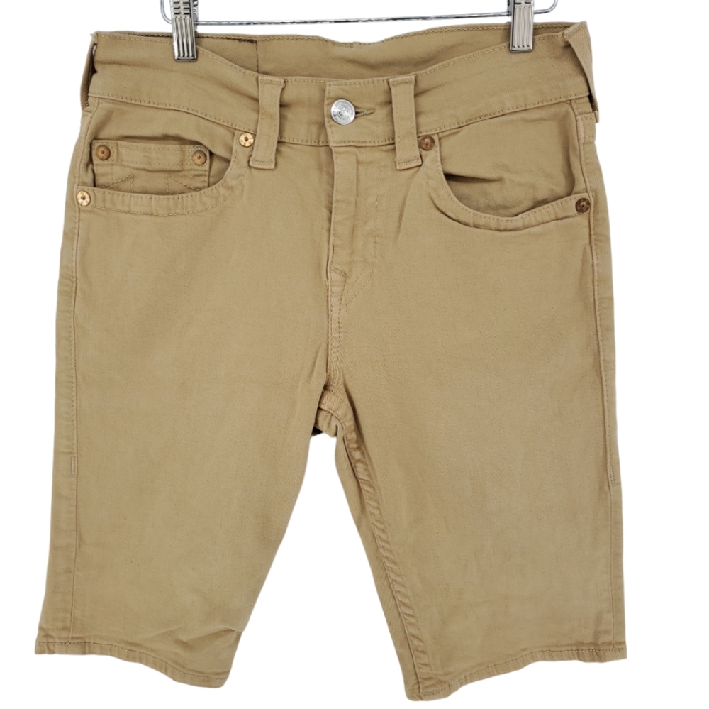 True Religion Ricky No Flap Short Size 30 in Honey Taupe